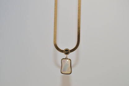 Creative Necklace with Pearl-Style Stone