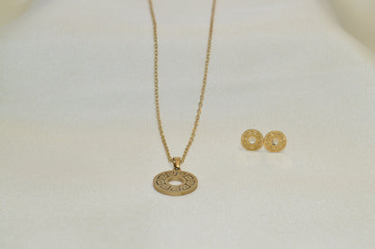Round Shape Simple Pendant Set