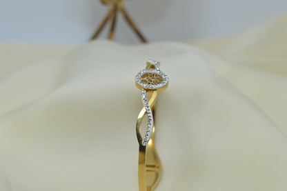 Tree of Life Bracelet  Stainless Steel Gold Color