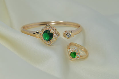 Trendy Luxury Bracelet & Ring Set