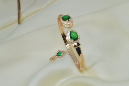 Trendy Luxury Bracelet & Ring Set