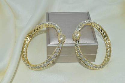 1 caret Gold  Plated  Bangles Pair (BGL-25)