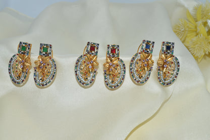 Colorful Elegant Zircon  Earrings for Women