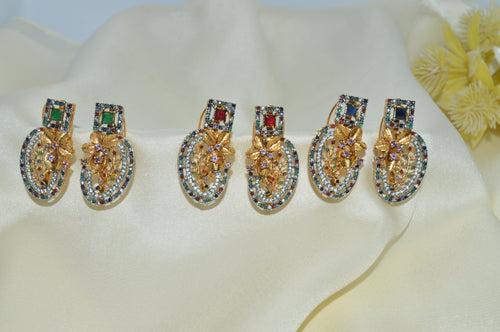 Colorful Elegant Zircon  Earrings for Women