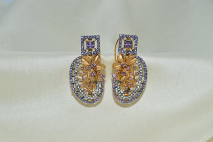 Colorful Elegant Zircon  Earrings for Women
