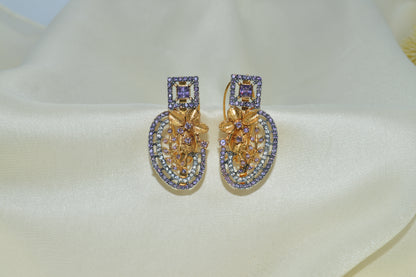 Colorful Elegant Zircon  Earrings for Women