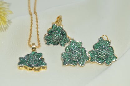 Classic Gold-Plated Wedding Jewelry Set