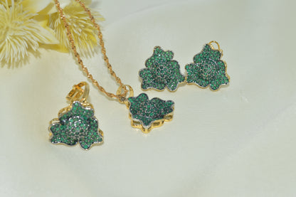 Classic Gold-Plated Wedding Jewelry Set