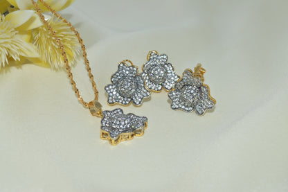 Classic Gold-Plated Wedding Jewelry Set