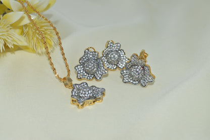 Classic Gold-Plated Wedding Jewelry Set