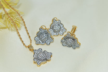 Classic Gold-Plated Wedding Jewelry Set