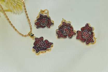 Classic Gold-Plated Wedding Jewelry Set