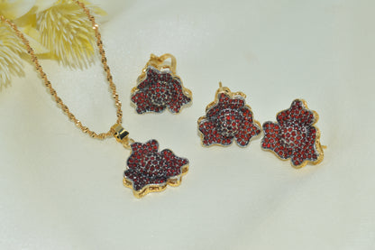 Classic Gold-Plated Wedding Jewelry Set