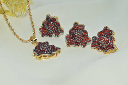 Classic Gold-Plated Wedding Jewelry Set