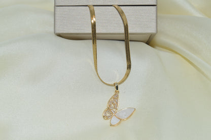 Elegant Butterfly Pendant Necklace | Luxury Unique Design