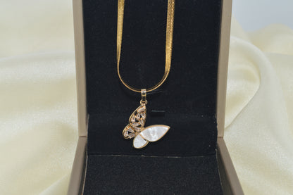 Elegant Butterfly Pendant Necklace | Luxury Unique Design