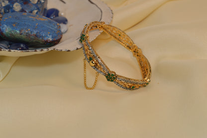 Glamorous Gold-Plated Bangles Fancy