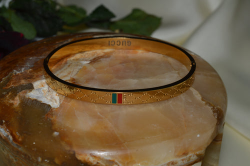 Simple GUCCI-Inspired Stainless Steel Bracelet – Gold Color