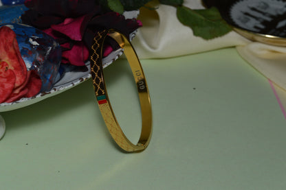 Simple GUCCI-Inspired Stainless Steel Bracelet – Gold Color
