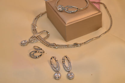 4 Pcs one Caret  diamond cut  zircon embedded