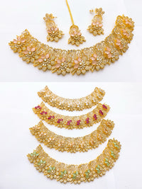 One-Carat Cubic Zirconia Jewelry Set | Elegant Wedding Necklace & Earrings