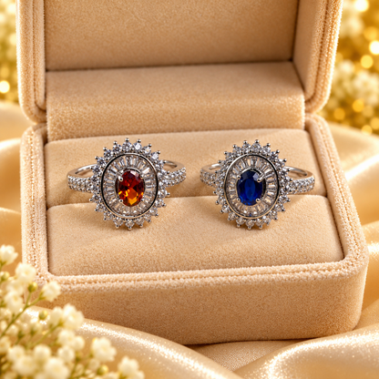 Rings | Silver Based Color Zircon Rings