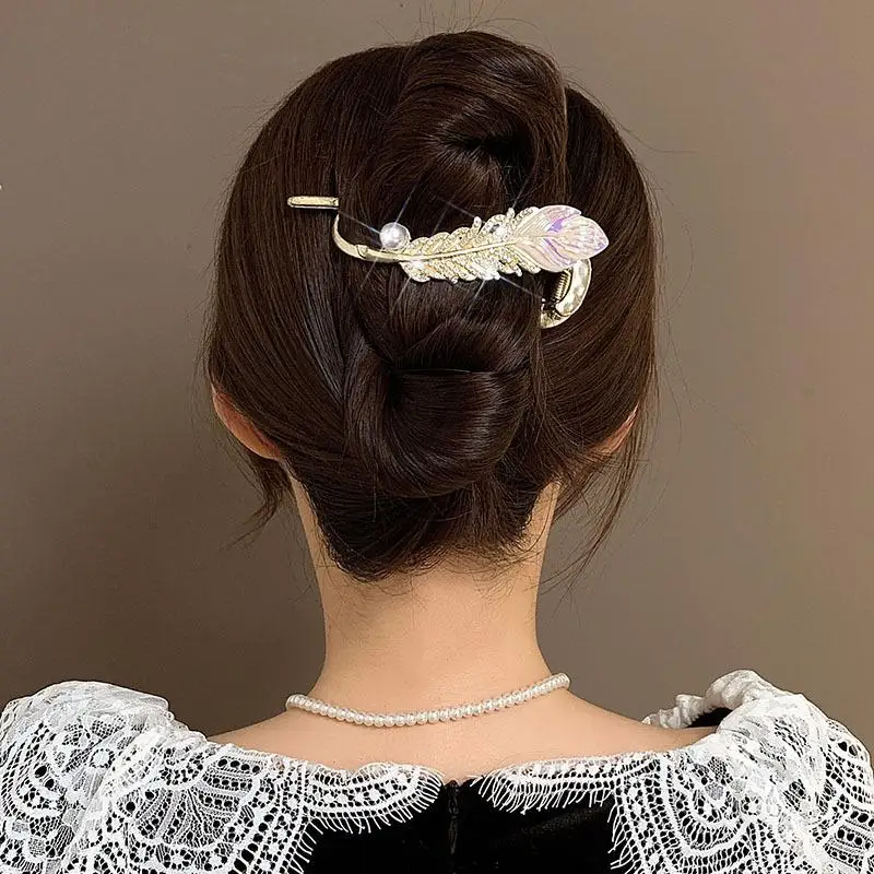 Metal Feather Twist Hairpin (TL-41)