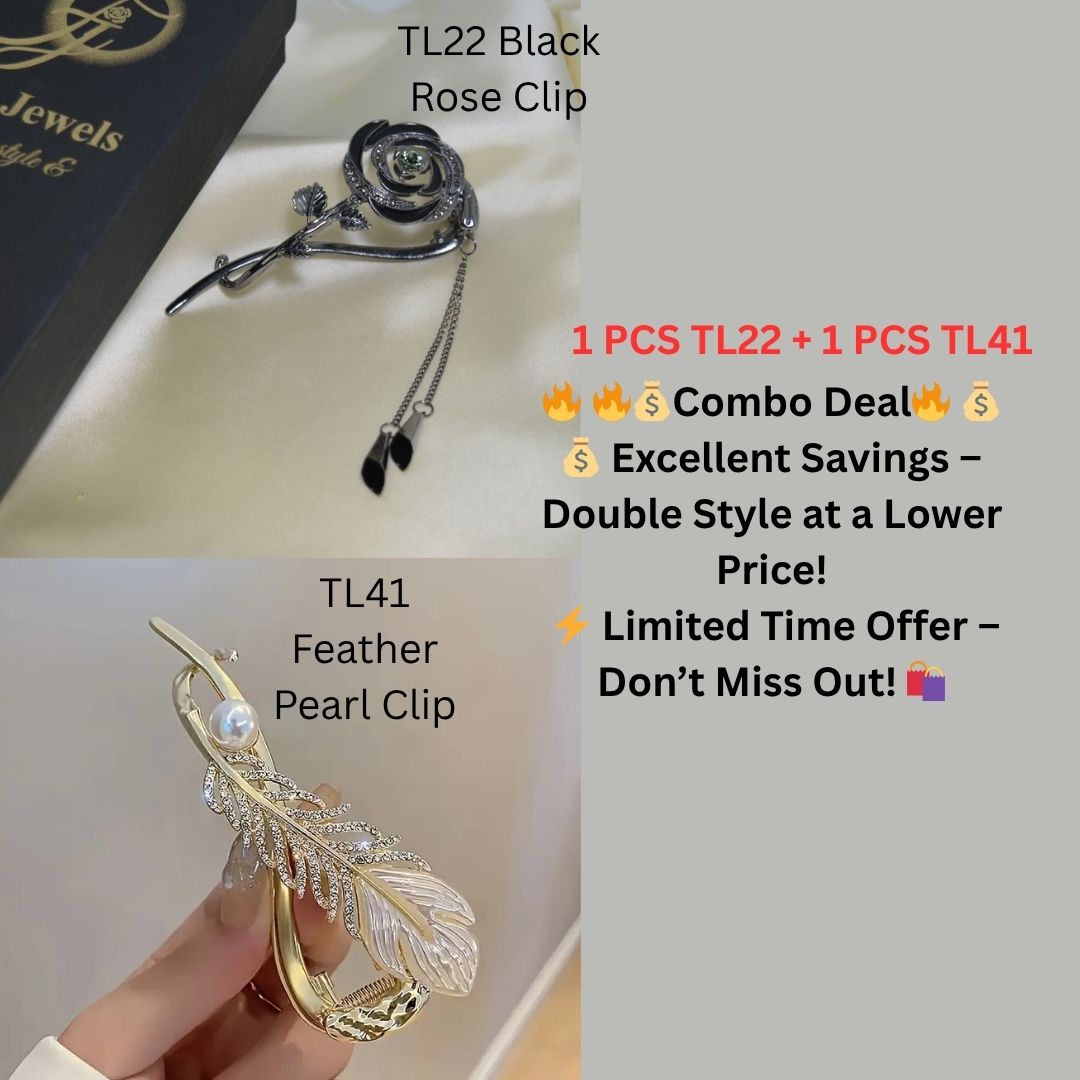 Simple Hairstyle Ko Banaye Luxury Look 💖 Elegant Rose Hair Clip (TL77)