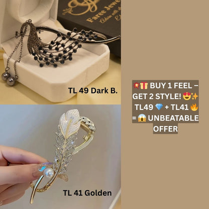 Tassel Twist Peacock Clip Hairpin TL-49 New