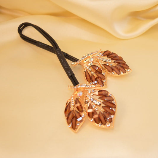 Leaf Blossom Rhinestone Hair Twister Pin HT40