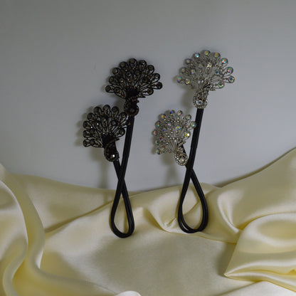 Crystal Peacock Twist Clip Hair Styling Tool   (HT 44)