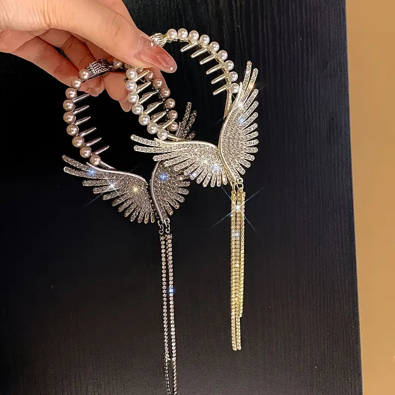 Butterfly Wings Joora Hair Pin with Tassel  (TL55 )