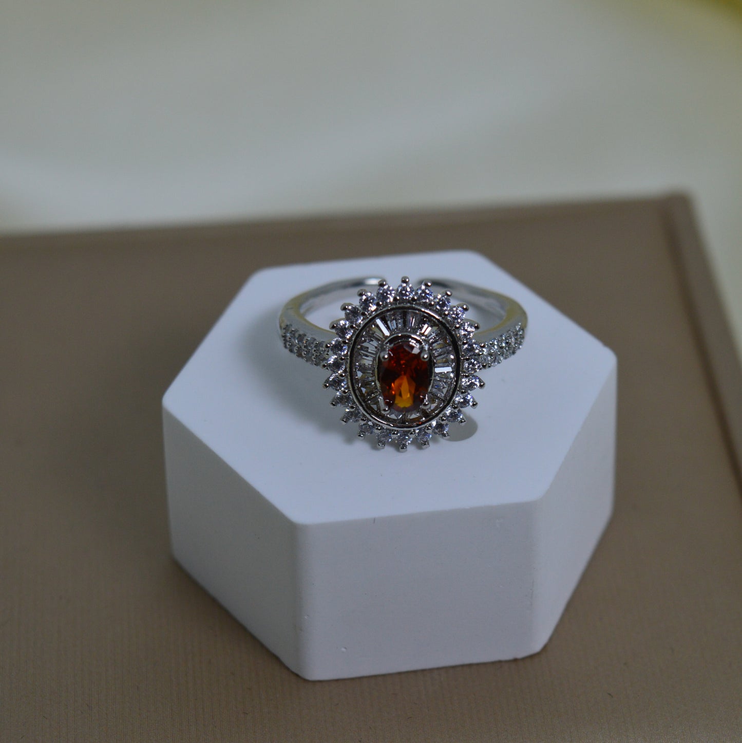 Silver Based Color Zircon Rings
