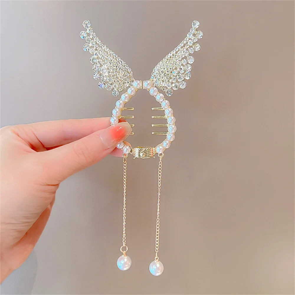 Angel Wings Ponytail Tassel Hairpin (TL66 )