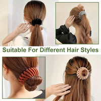 3Pcs Velvet Surface Expandable Bird Nest Magic Hair Clip (HL-12)