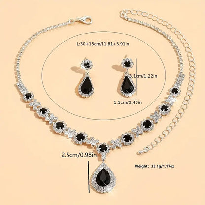 Elegant 3-Piece Wedding Jewelry Set
