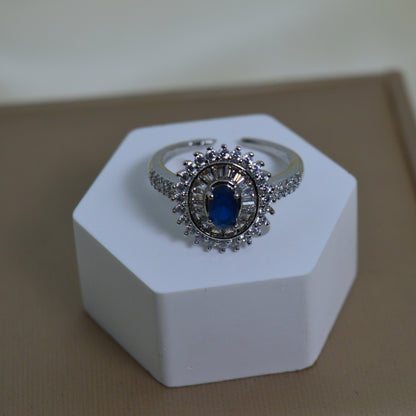 Silver Based Color Zircon Rings