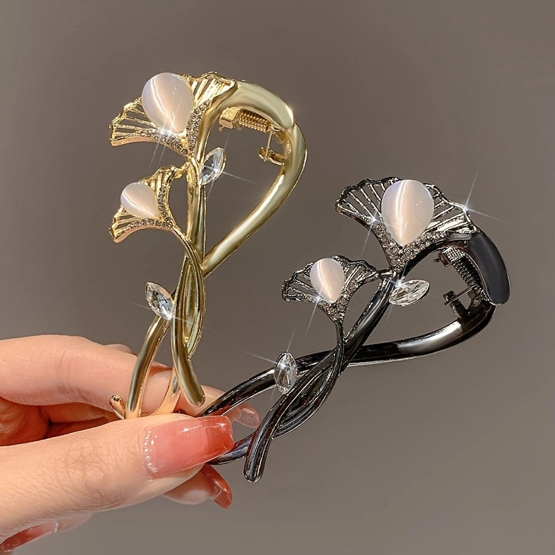 luxury leaf-shaped knot hair clip TL-88