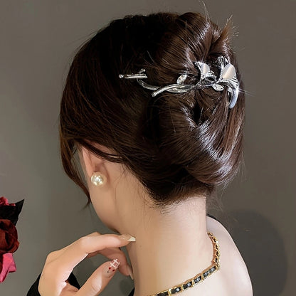 luxury leaf-shaped knot hair clip TL-88