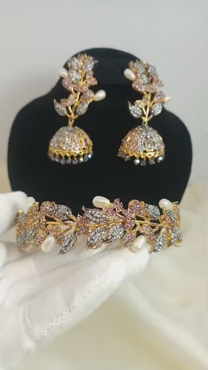 Luxury Gold Bridal Choker Set