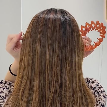 3Pcs Velvet Surface Expandable Bird Nest Magic Hair Clip (HL-12)