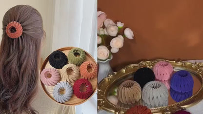 3Pcs Velvet Surface Expandable Bird Nest Magic Hair Clip (HL-12)