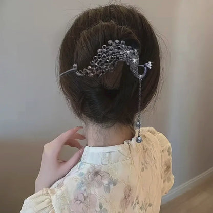 Tassel Twist Peacock Clip Hairpin TL-49 New